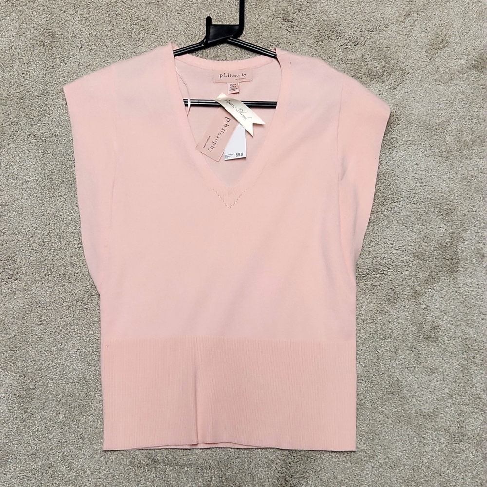 Philosophy short sleeve sweater, XS